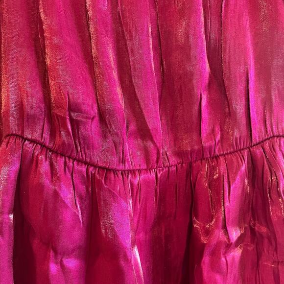 Heart & Heels fuchsia shocked mini dress with a sweetheart neckline size medium - Picture 11 of 16